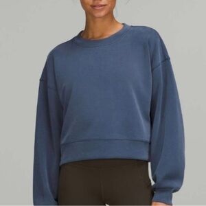 Lululemon Softstreme Perfectly Oversized Cropped Crew | Size 6